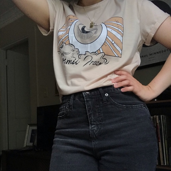 Boho Cosmic Dream Eye Cropped Tee - Picture 7 of 7